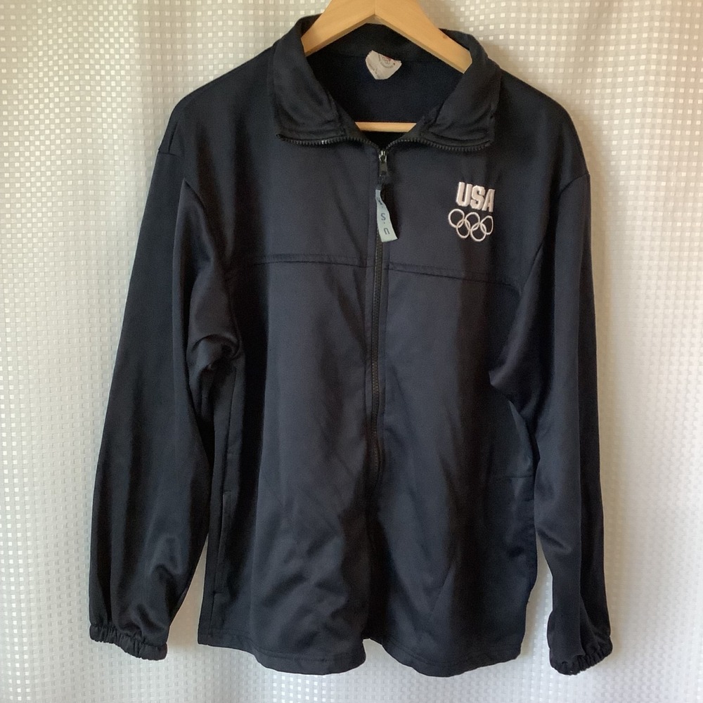 United States Olympic Committee Jacket Mens Size Large  90s Made In USA Vintage
